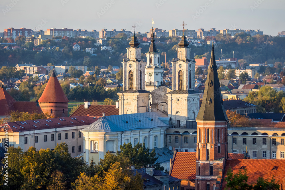 View of Kaunas in Lithuania