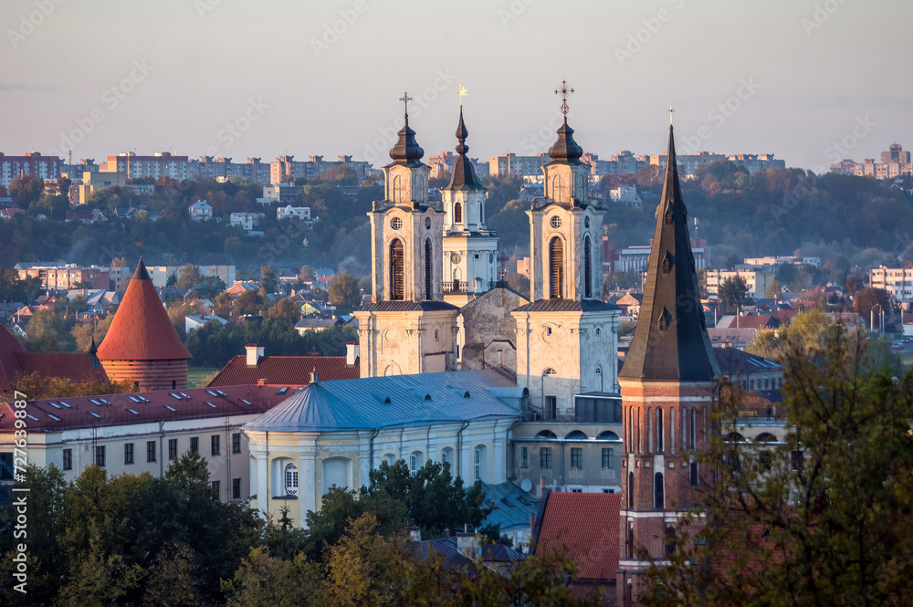 View of Kaunas in Lithuania