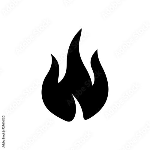Flickering fury flame icon