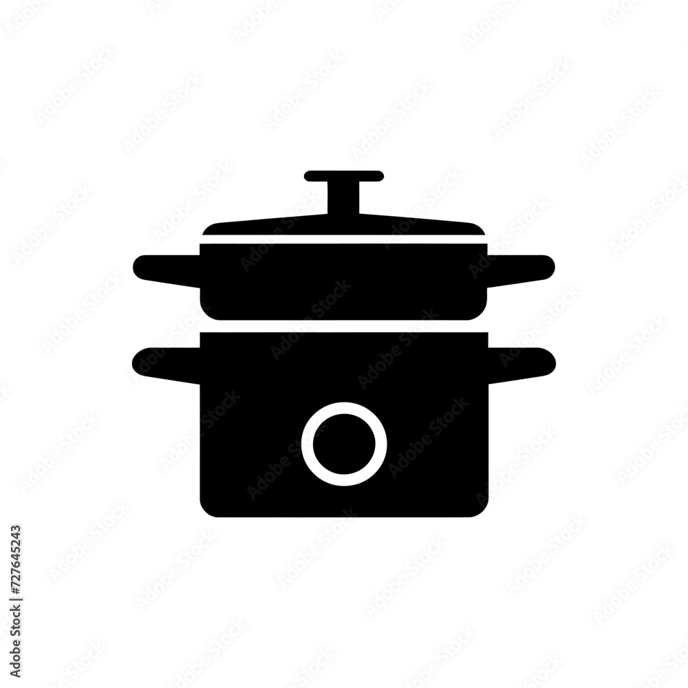 Double boiler kettle icon Double boiler kettle icon
