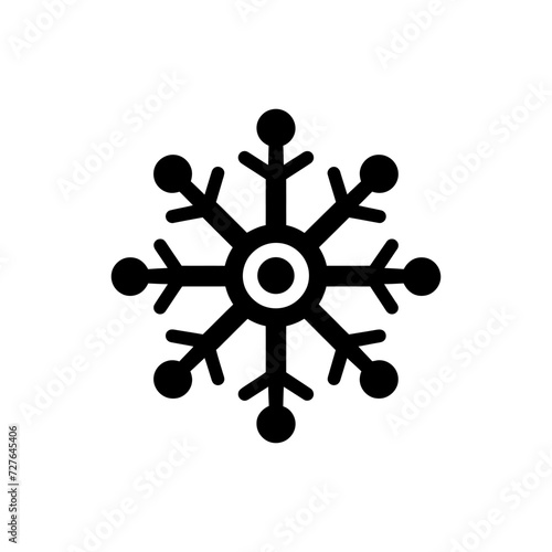 Celestial snow snowflake icon