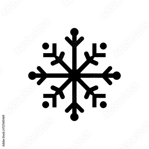 Glitter gust snowflake icon