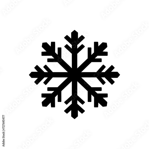 Glacial glow snowflake icon