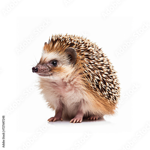 Cute Hedgehog on a Clean White Background
