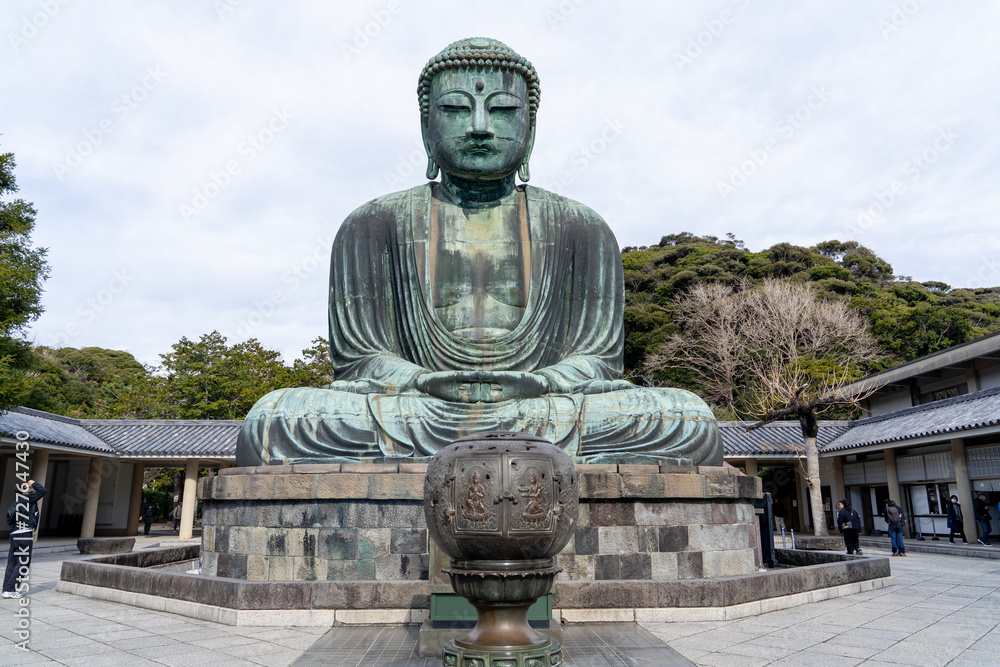 The statue of the Great Buddha of Kamakura in Kotokuin, Japan The statue of the Great Buddha of Kamakura in Kotokuin, Japan