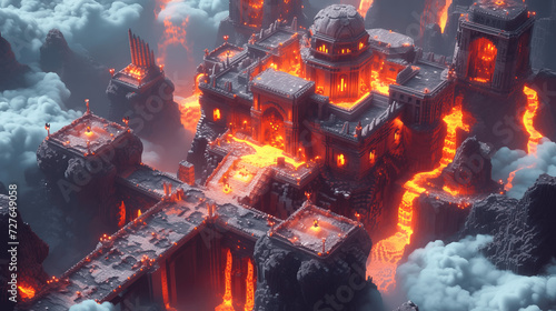 mythical forge in the heart of a volcanofire gods and molten creations The birthplace of legendary w Generative AI