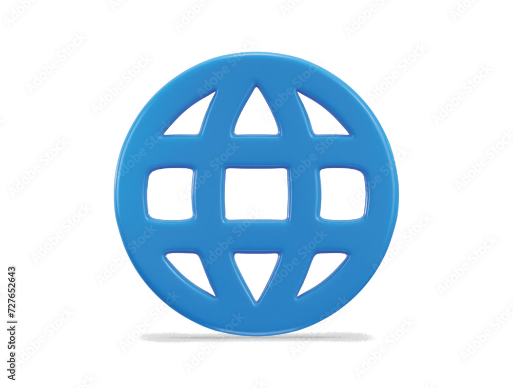 3d web page icon vector illustration 3d web page icon vector illustration