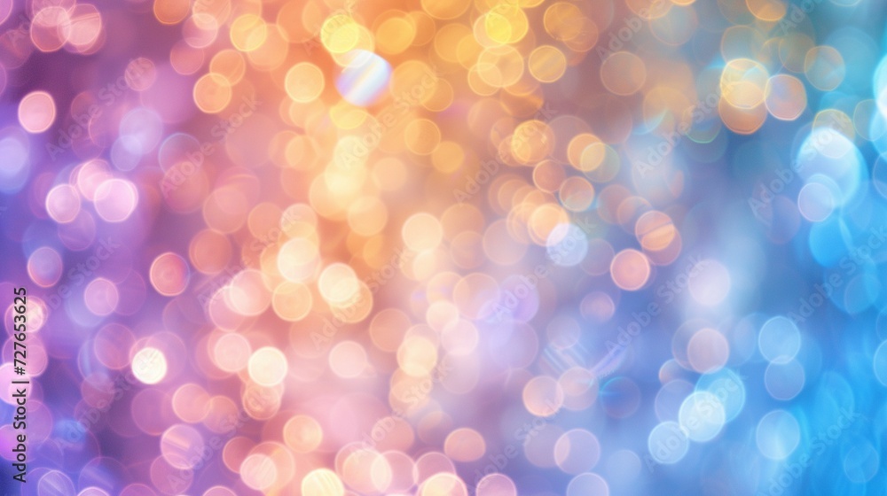Abstract blur bokeh banner background Rainbow colors generated by ai Abstract blur bokeh banner background Rainbow colors generated by ai