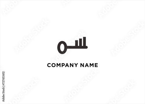 Key Finance Analytics Logo Template Design Vector