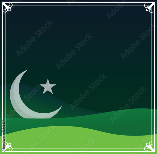 pakistan national day poster template