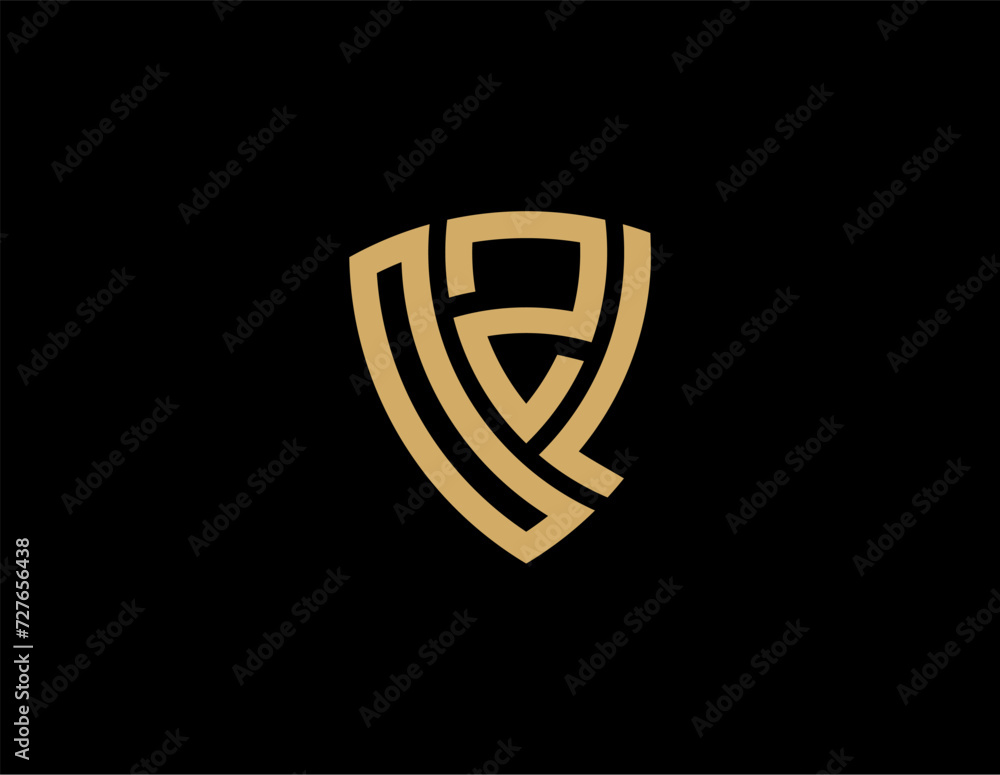 OZL creative letter shield logo design vector icon illustration OZL creative letter shield logo design vector icon illustration