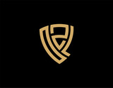 OZL creative letter shield logo design vector icon illustration	