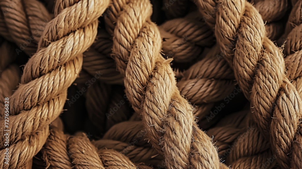 Bold rope. Closeup of old thick nautical ropes. Heavy strong ropes background. Bold rope. Closeup of old thick nautical ropes. Heavy strong ropes background.