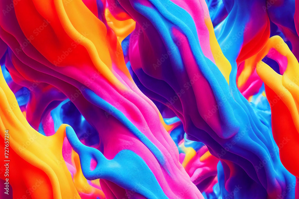 Colorful Seamless Foam Pattern Abstract - obrazy, fototapety, plakaty 