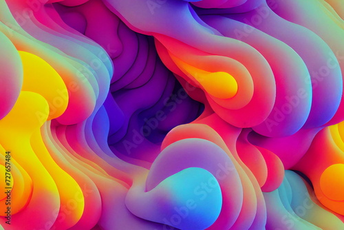 Colorful Seamless Foam Pattern Abstract photo