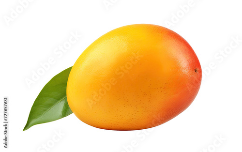 Tropical Temptation Mango on White or PNG Transparent Background.
