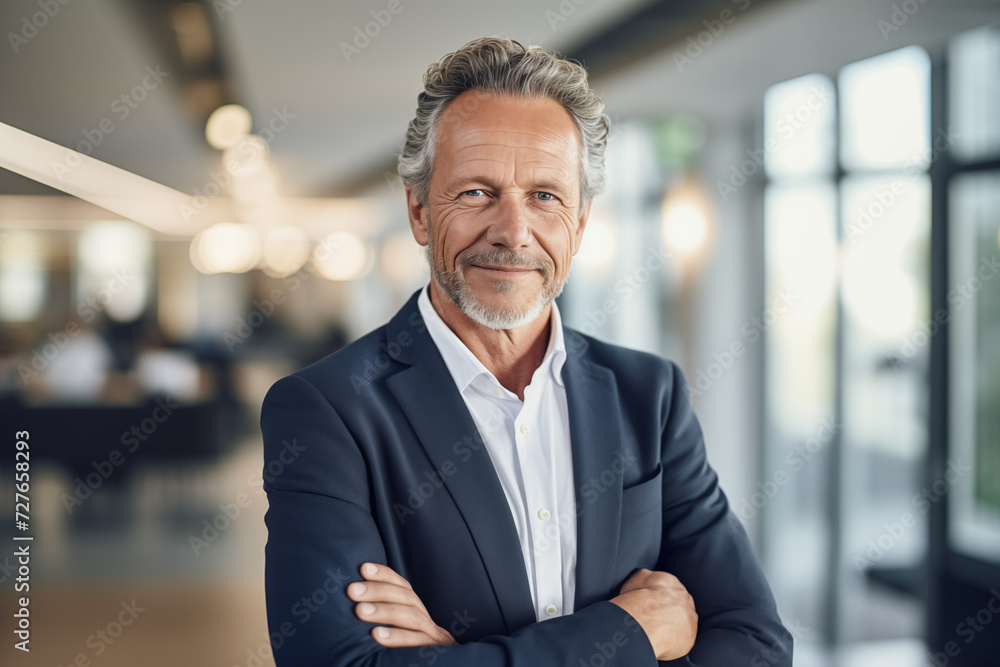 Successful businessman posing for photo Successful businessman posing for photo