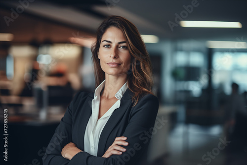 successful woman business man posing for photo