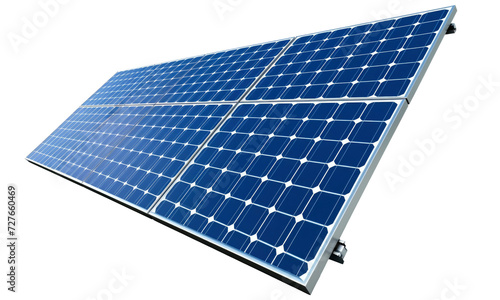solar panels isolated on transparent background