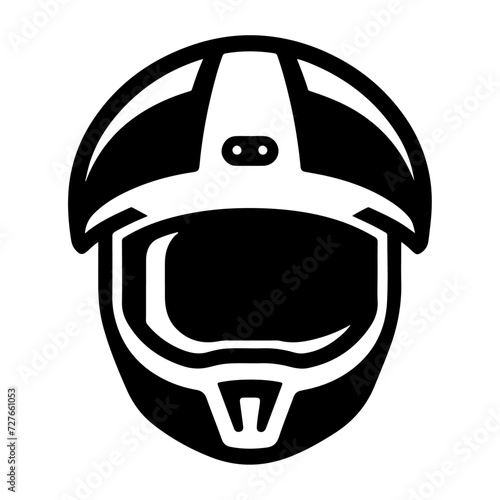 motorcycle helmet icon, black color vector silhouette, white background