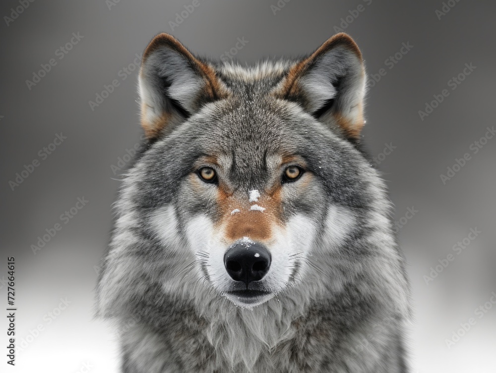 Fototapeta premium gray wolf portrait