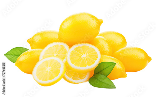 Citrus Zing Lemon Drop on White or PNG Transparent Background.