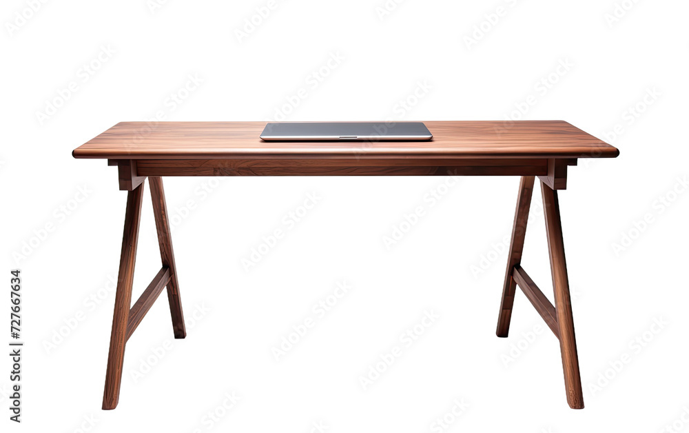 Modern Workstation Wooden on White or PNG Transparent Background. Modern Workstation Wooden on White or PNG Transparent Background.