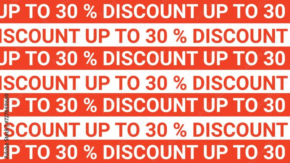 discount up to 30% animated typography kinetic text looping 4k discount up to 30% animated typography kinetic text looping 4k