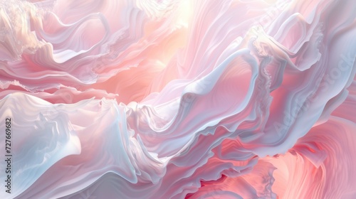Surreal Pastel Waves Abstract
