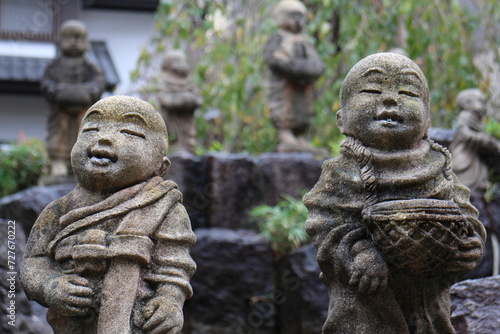 Jizo of the 16 Arhats in Rokkaku-do Temple, Kyoto, Japan