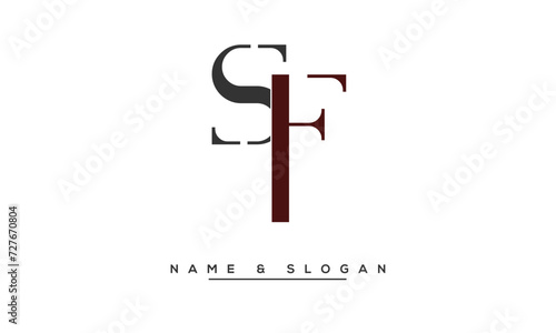 FS,  SF,  F,  S  Abstract  Letters  Logo  Monogram