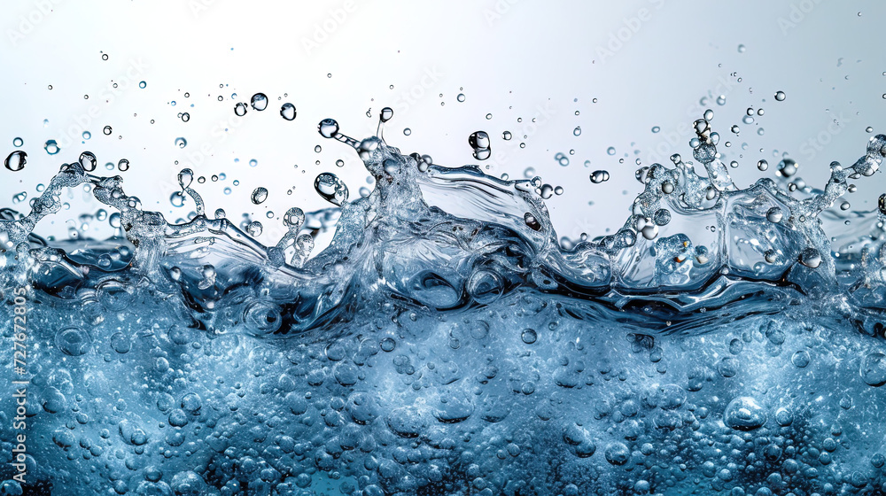 A dynamic close-up of water splashing, capturing the intricate details of droplets mid-air and the elegant dance of liquid in motion. A dynamic close-up of water splashing, capturing the intricate details of droplets mid-air and the elegant dance of liquid in motion.