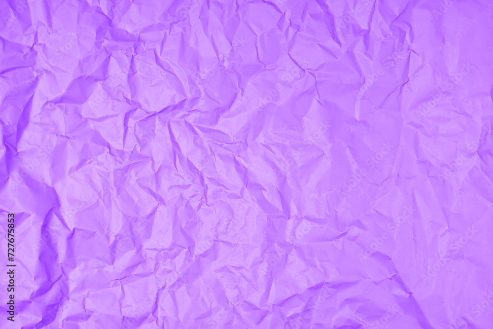 Purple Crumpled Paper Color Texture for Abstract Texture.