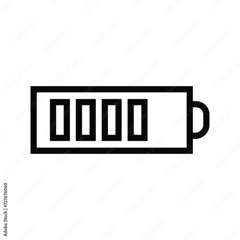 Cellphone battery mini line, icon, background and graphic. The icon is black and white, linear flat, vector with white background. Cellphone battery mini line, icon, background and graphic. The icon is black and white, linear flat, vector with white background.
