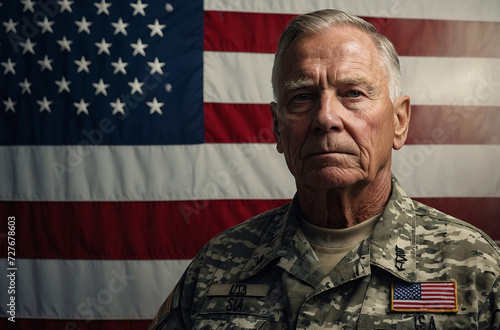 portrait of a senior veteran solder 