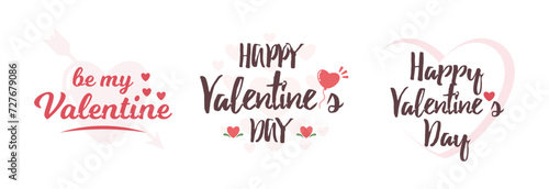 Valentine s day lettering icon