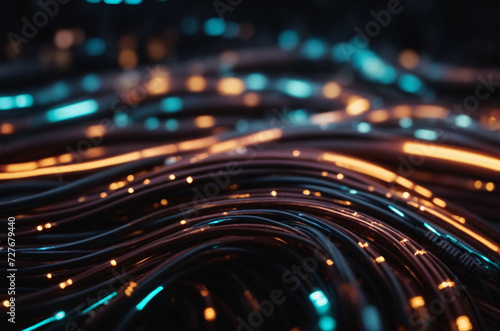 fiber optic cables background