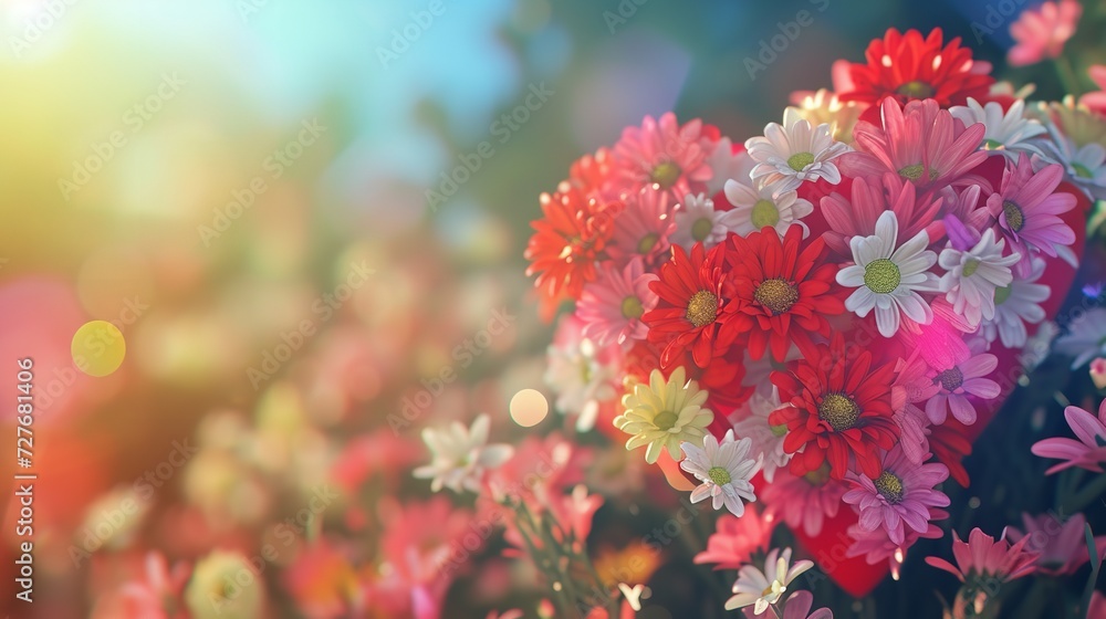 Valentine's Day Background with Colorful Flowers - Love in Bloom
Valentine's Day Background with Colorful Flowers - Love in Bloom