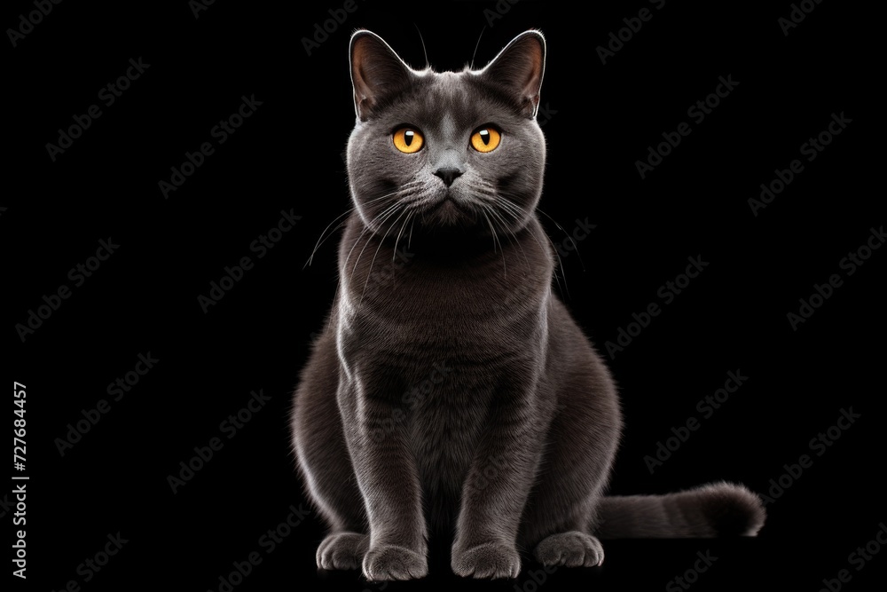 Portrait of gray tabby cat on white background. Lovely pet Portrait of gray tabby cat on white background. Lovely pet