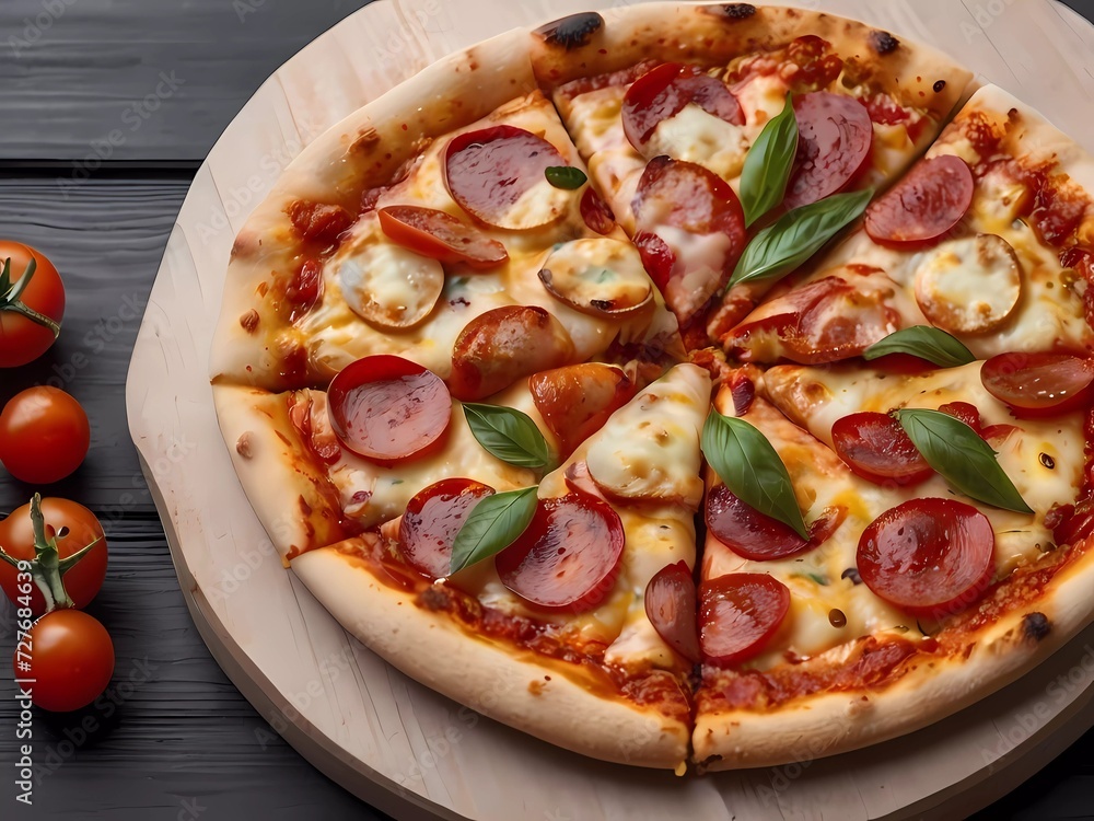 Aksaray 3 Döner & Pizza Imbiss pizza with salami and tomatoes Pizza | pepperoni pizza | salami pizza