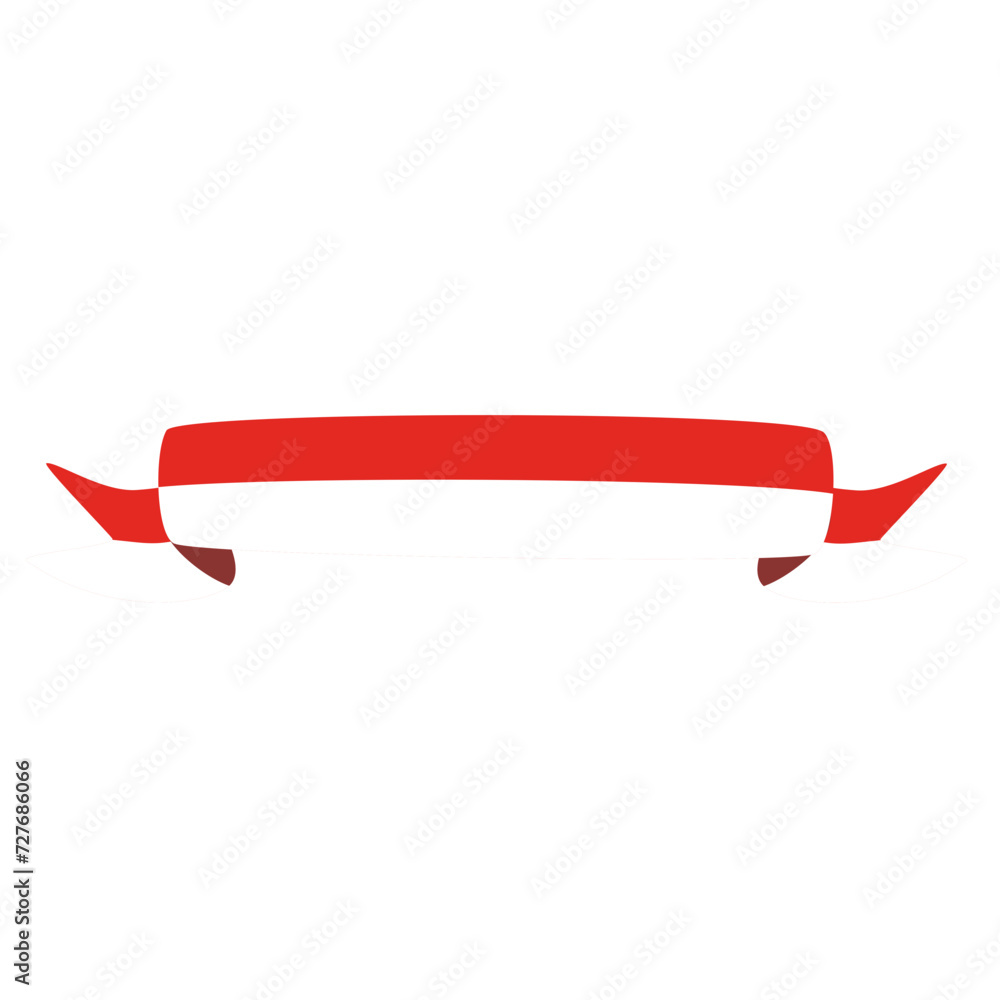 Indonesia ribbon flag Indonesia ribbon flag