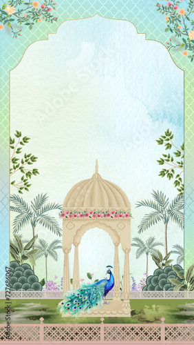 indian wedding traditional template invite