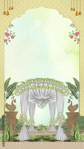indian wedding traditional template invite