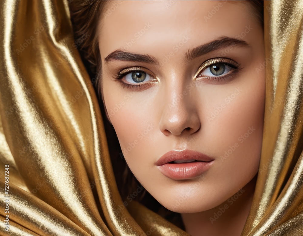 Fashion's Gold Standard: Model Pushes Boundaries with Dazzling Brilliance Fashion's Gold Standard: Model Pushes Boundaries with Dazzling Brilliance