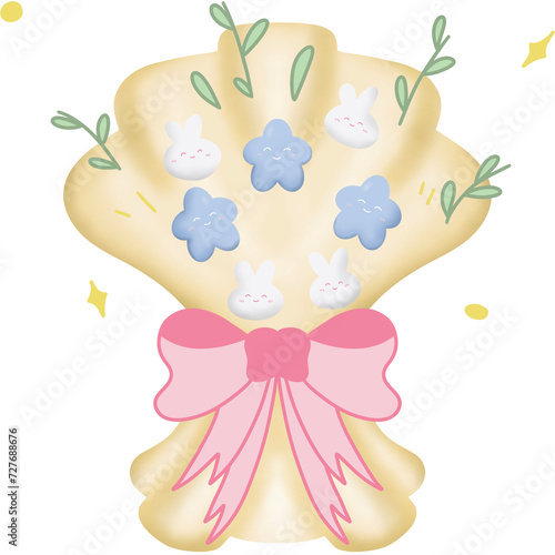 yellow flower bouquet.