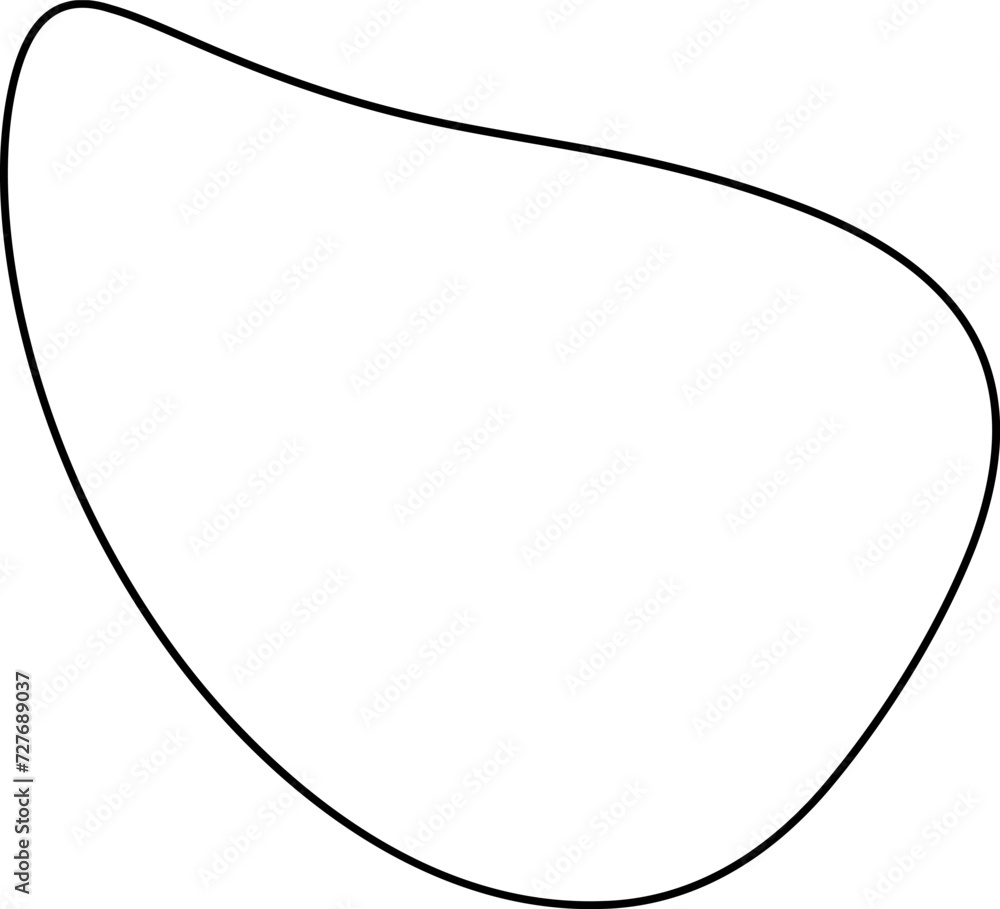 Irregular outline illustration. Irregular shape design element Irregular outline illustration. Irregular shape design element