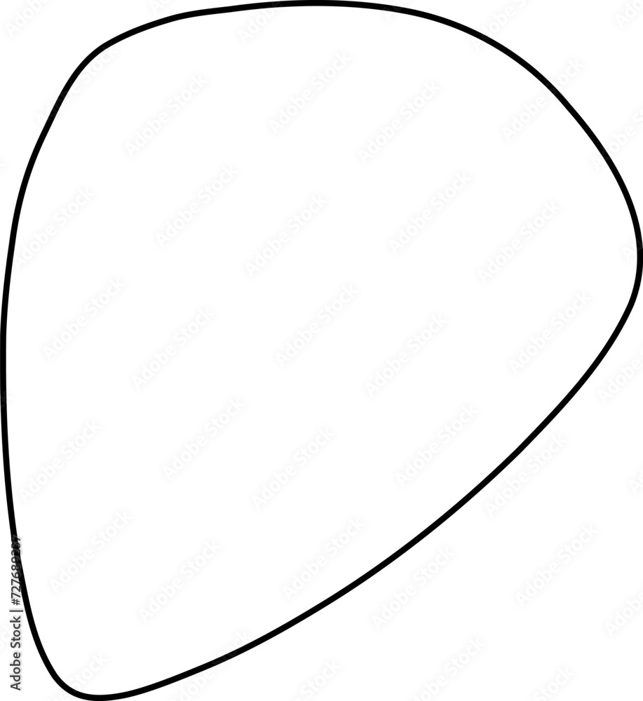 Irregular outline illustration. Irregular shape design element Irregular outline illustration. Irregular shape design element