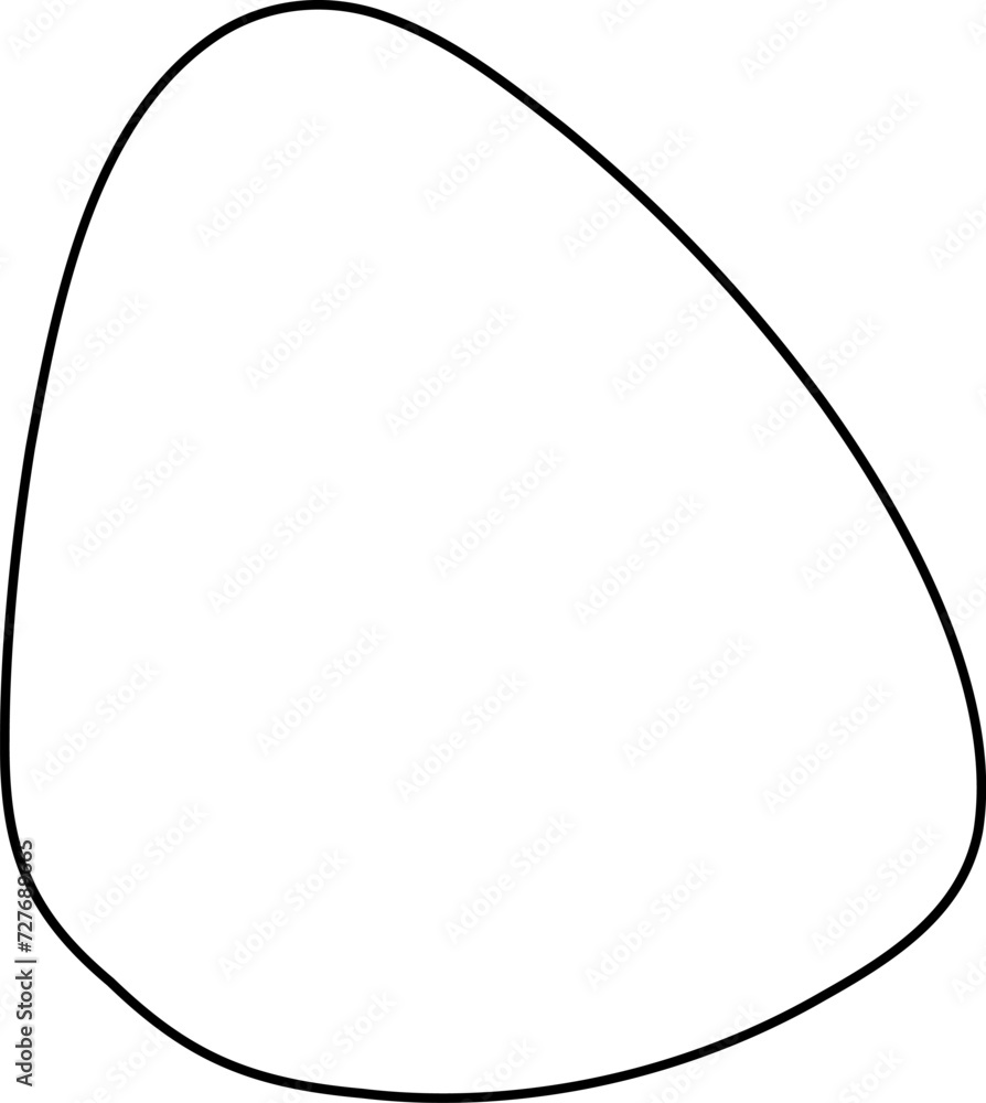 Irregular outline illustration. Irregular shape design element Irregular outline illustration. Irregular shape design element