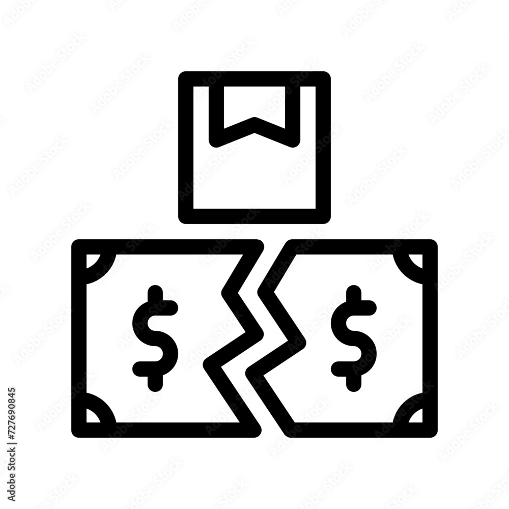 expensive line icon expensive line icon