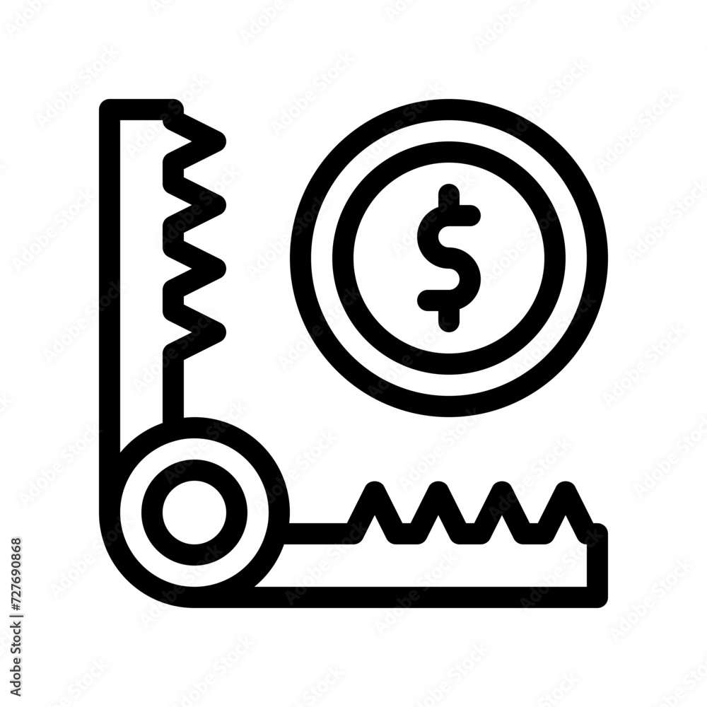trap line icon trap line icon